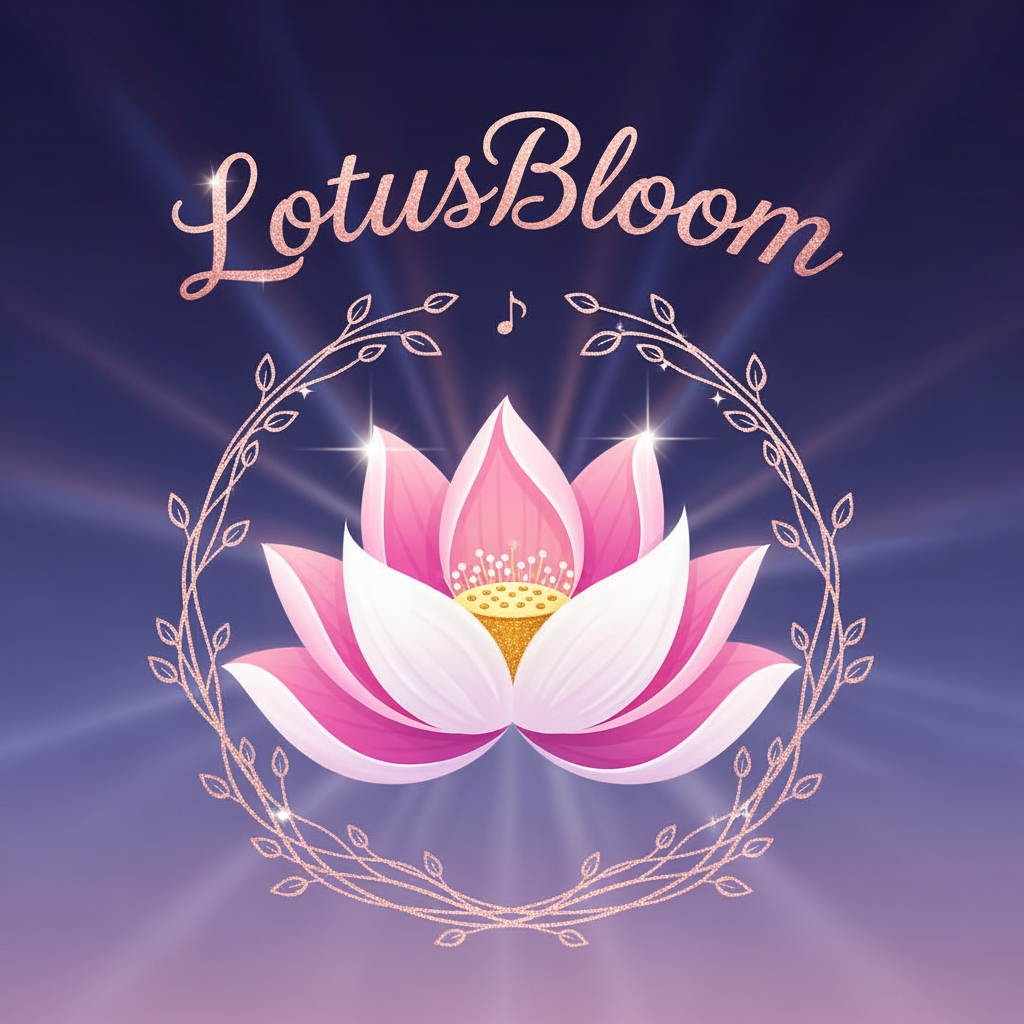 AI Design for a lotus logo for a girl group