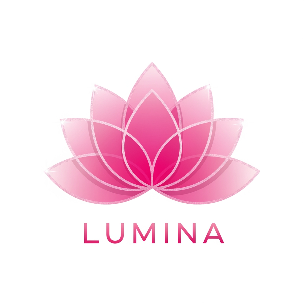 AI Design for a lotus logo for a girl group make it pink