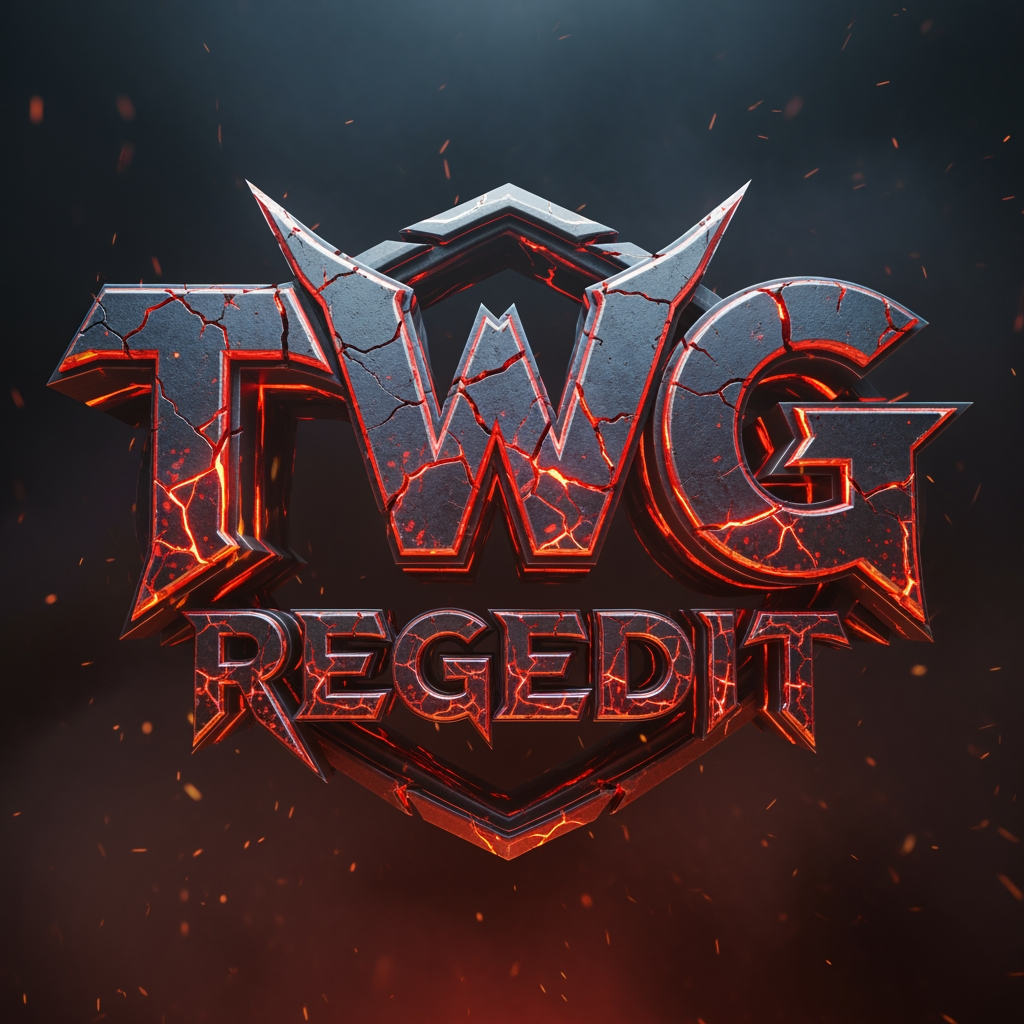 AI Design for CREATE A NEXT LEVEL DANGROUS FONT STYLE GAMING LOGO NAME TWG REGEDIT