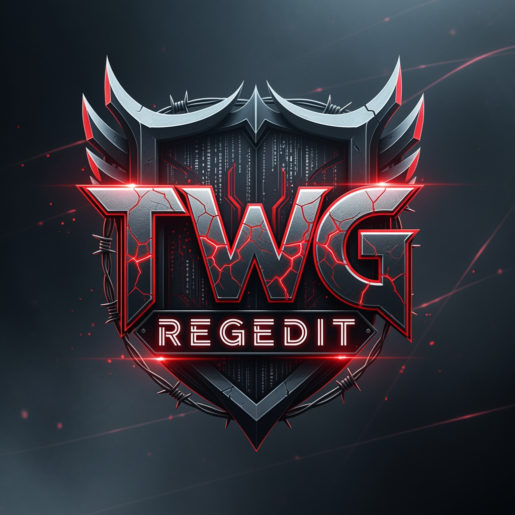 AI Design for CREATE A NEXT LEVEL DANGROUS GAMING LOGO NAME TWG REGEDIT