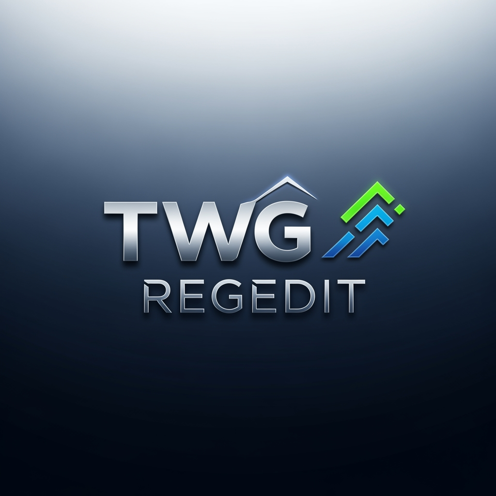 AI Design for CREATE A NEXT LEVEL LOGO WITH TEXT STYLE NAME TWG REGEDIT