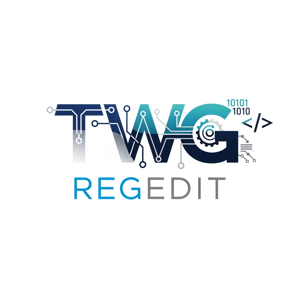AI Design for CREATE A LOGO NAME TWG REGEDIT