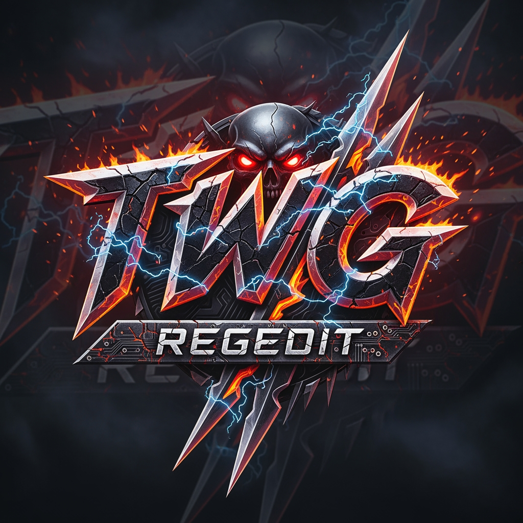 AI Design for CREATE A NEXT LEVEL DANGROUS GAMING LOGO NAME TWG REGEDIT