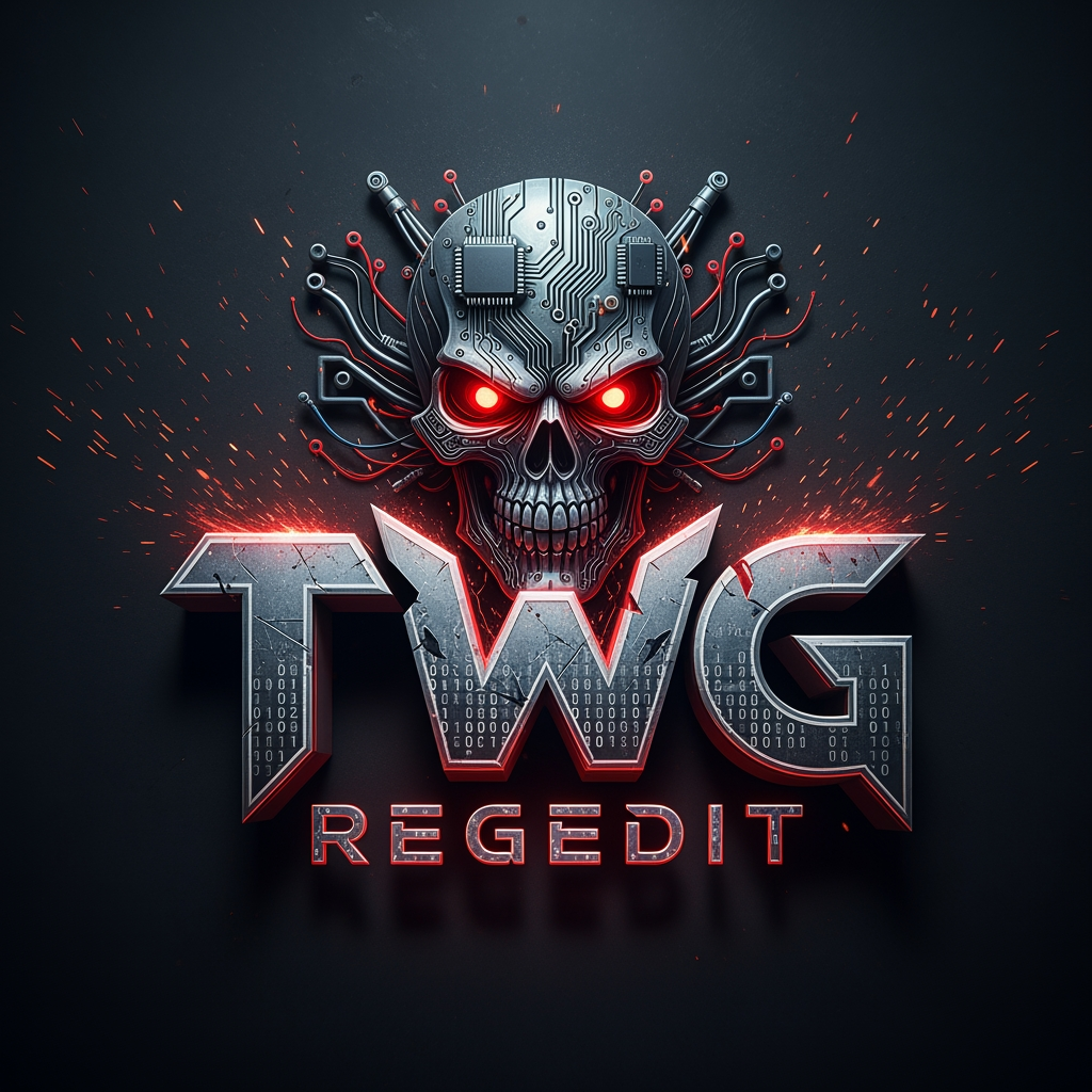 AI Design for CREATE A NEXT LEVEL DANGROUS GAMING LOGO NAME TWG REGEDIT