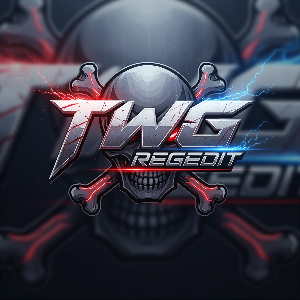 AI Design for CREATE A NEXT LEVEL DANGROUS GAMING LOGO NAME TWG REGEDIT
