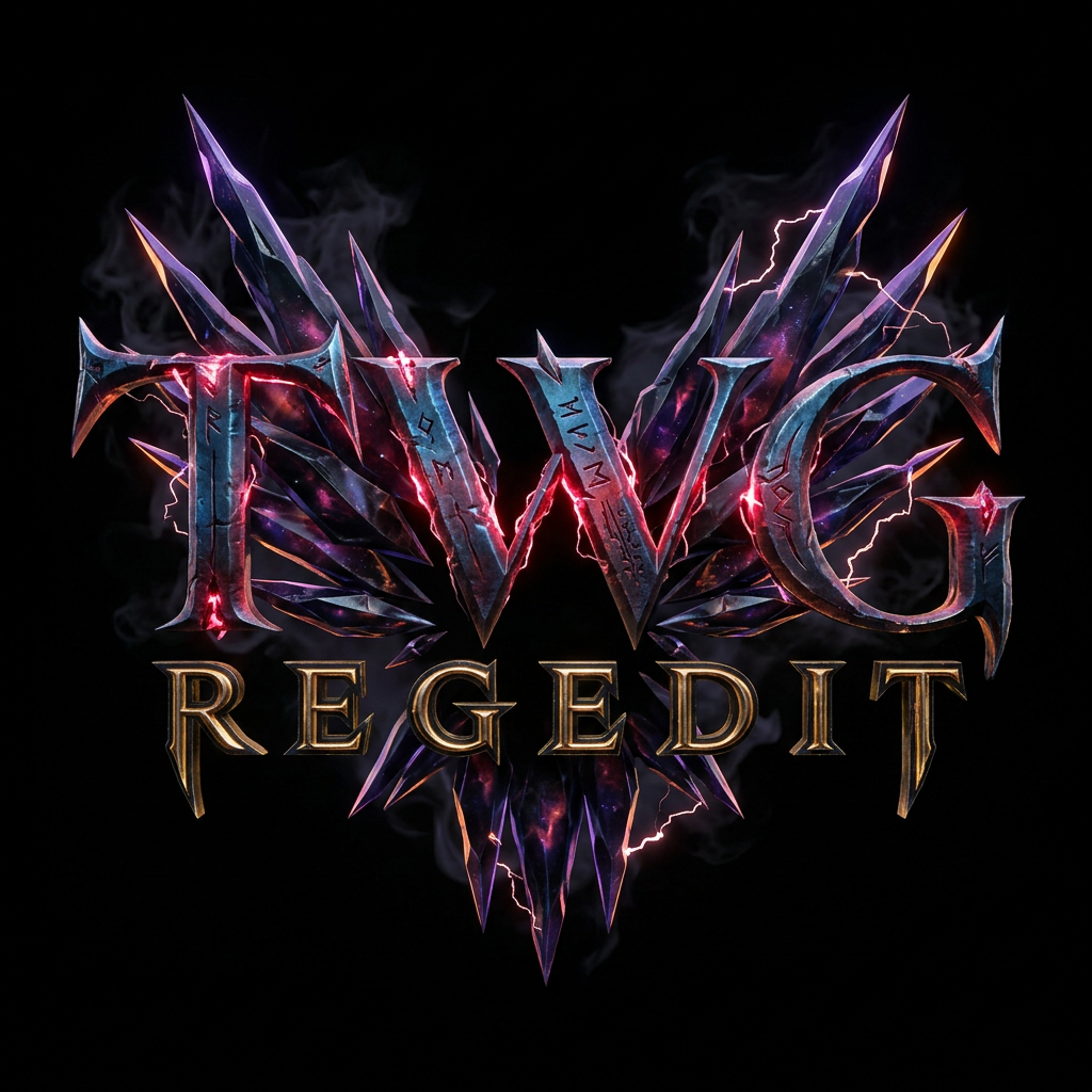 AI Design for CREATE A NEXT LEVEL DANGROUS FONT STYLE GAMING LOGO NAME TWG REGEDIT