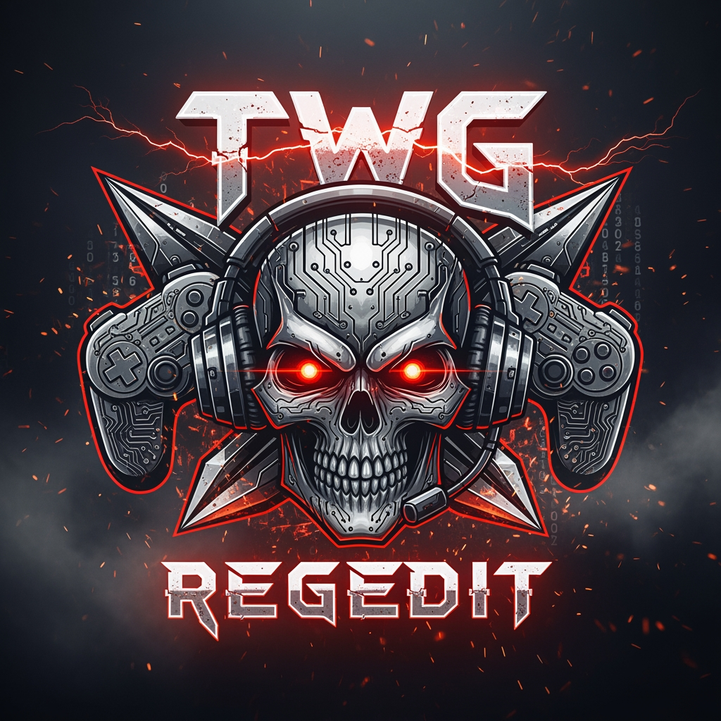 AI Design for CREATE A NEXT LEVEL DANGROUS GAMING LOGO NAME TWG REGEDIT