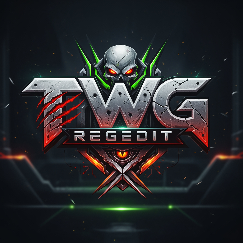 AI Design for CREATE A DANGROUS LOGO NAME TWG REGEDIT