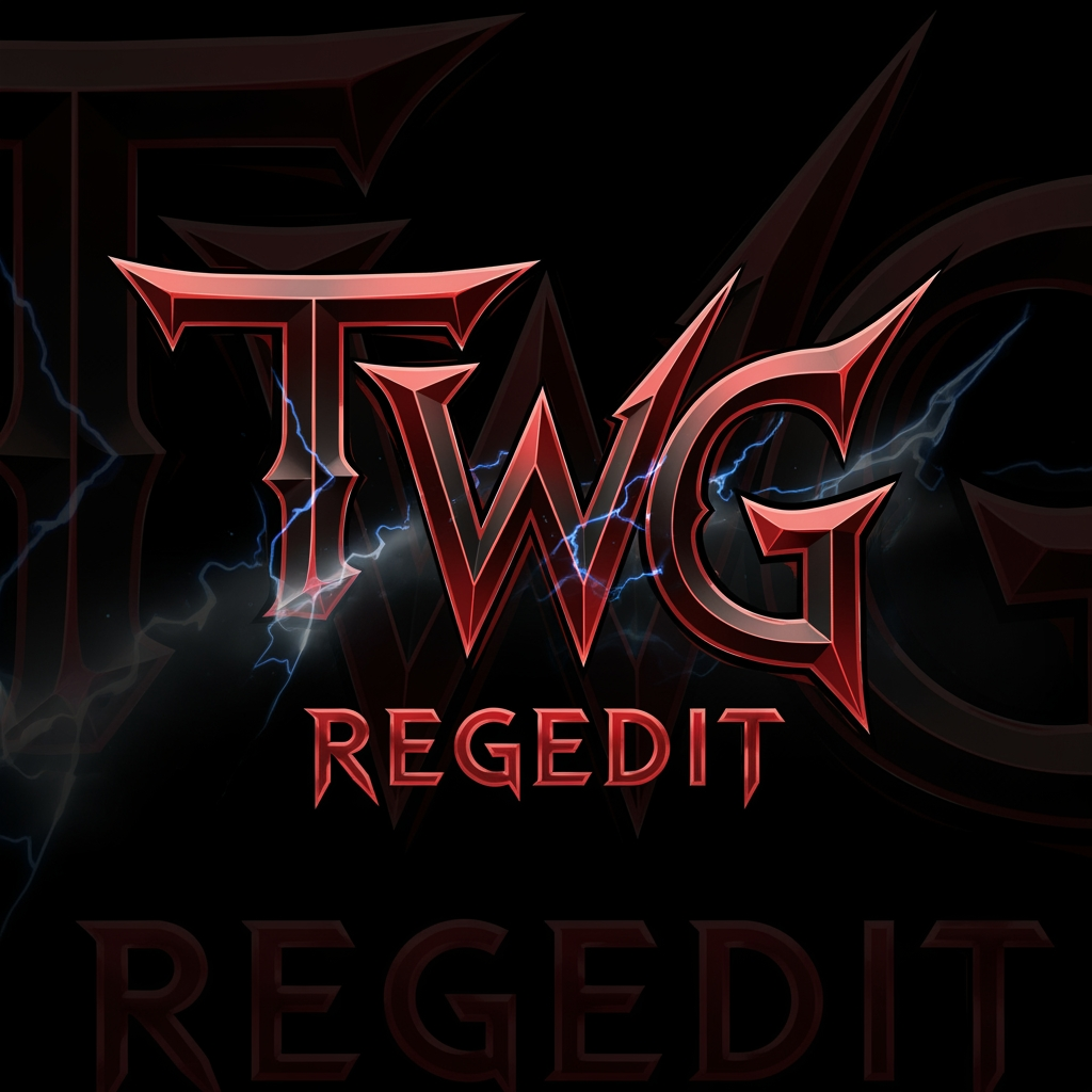 AI Design for CREATE A DANGROUS LOGO NAME TWG REGEDIT