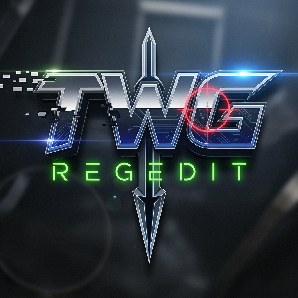 AI Design for CREATE A UNIQUE KILLER LOGO NAME TWG REGEDIT