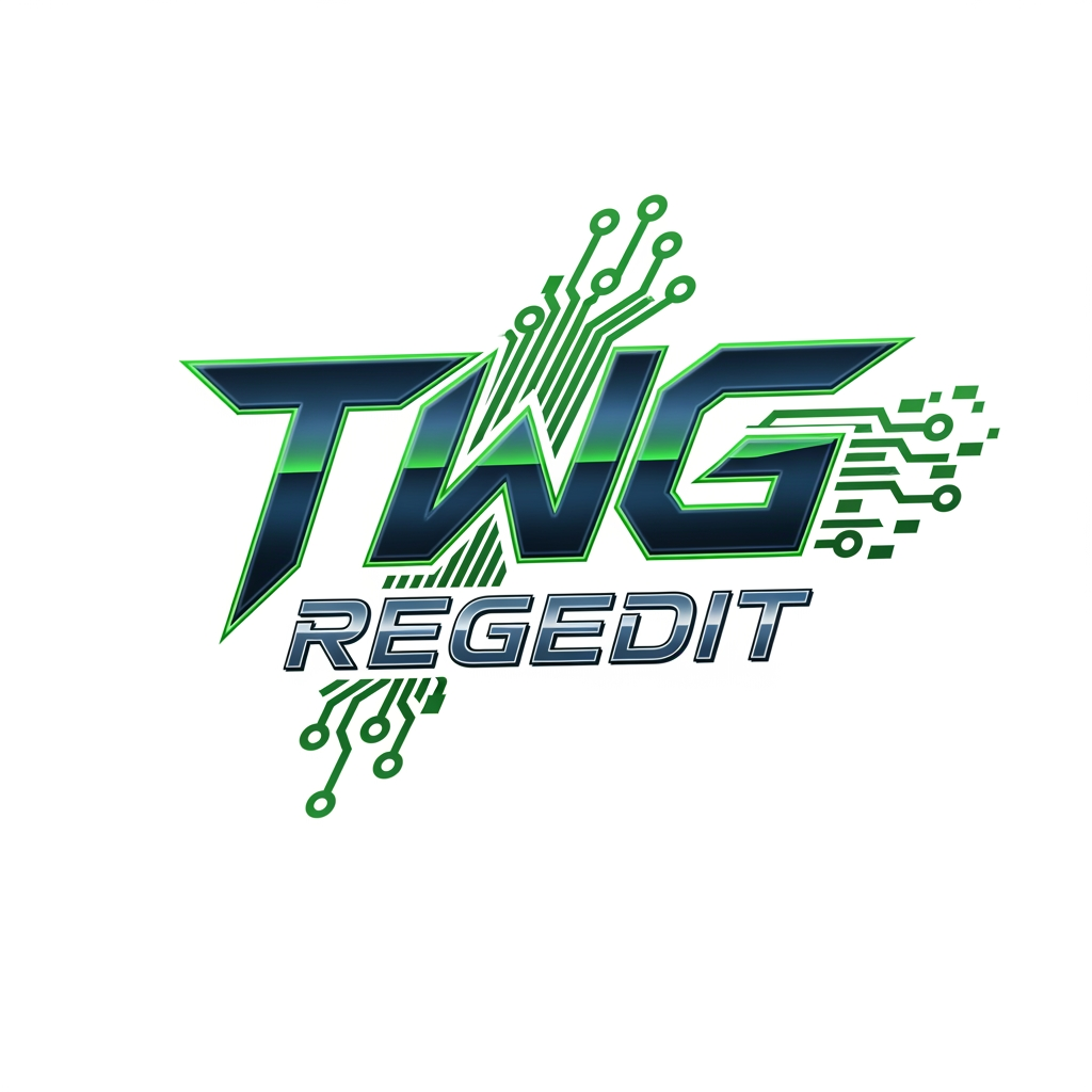 AI Design for CREATE A KILLER LOGO NAME TWG REGEDIT