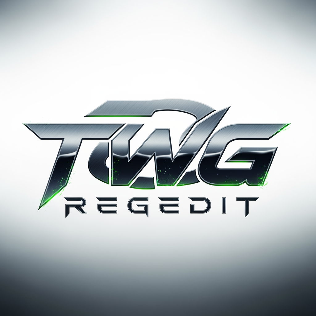 AI Design for CREATE A UNIQUE KILLER LOGO NAME TWG REGEDIT