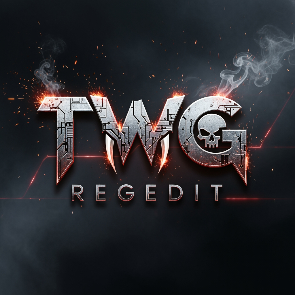 AI Design for CREATE A DANGROUS LOGO NAME TWG REGEDIT
