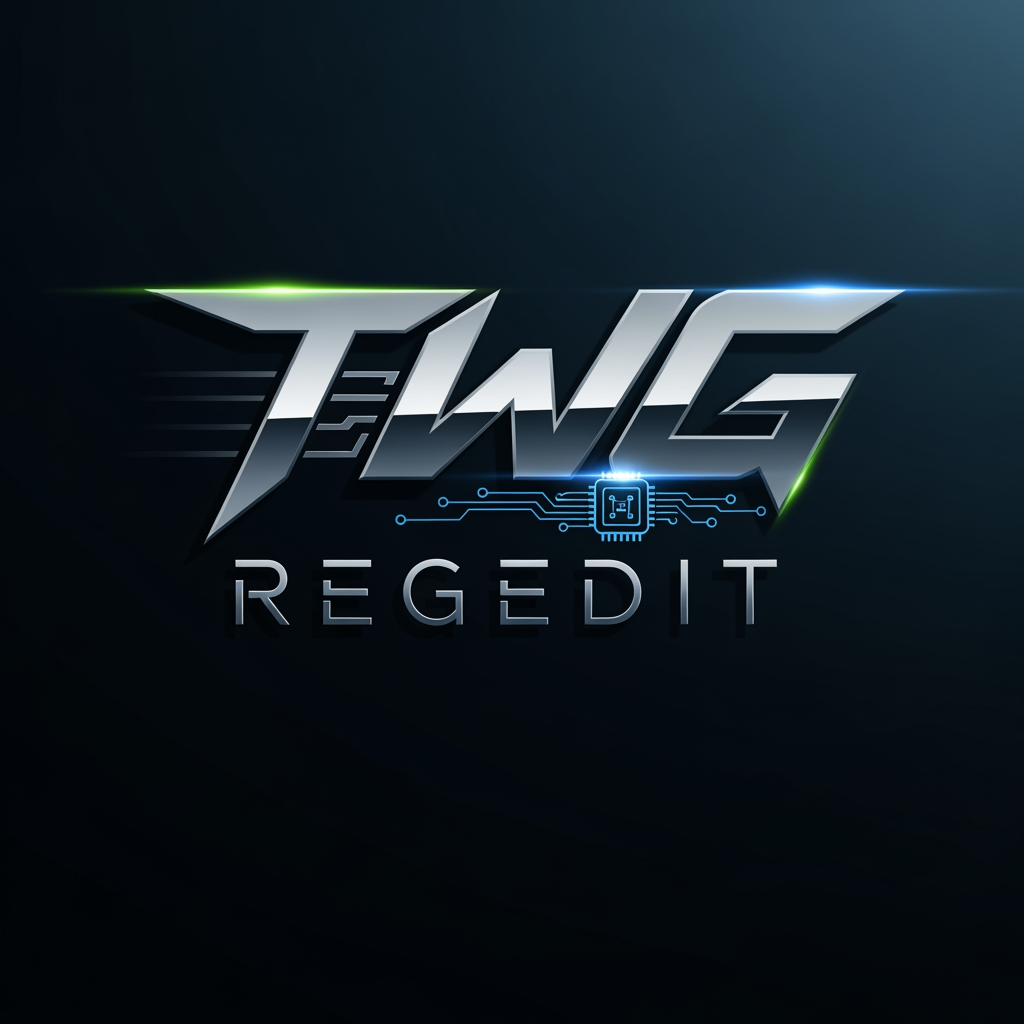 AI Design for CREATE A KILLER LOGO NAME TWG REGEDIT