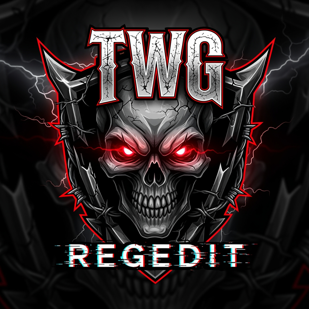AI Design for CREATE A DANGROUS LOGO NAME TWG REGEDIT