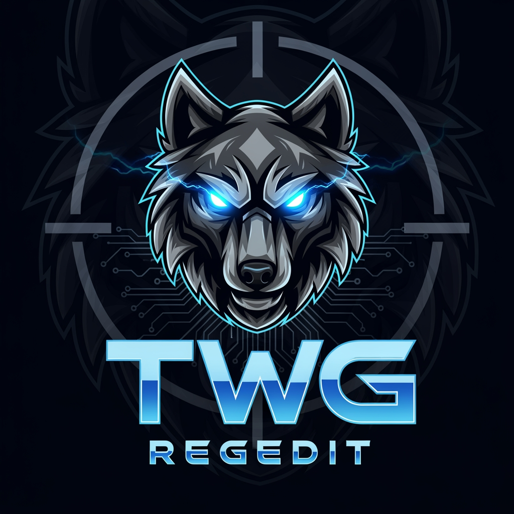 AI Design for CREATE A UNIQUE GAMING LOGO FOR SOCIAL MEDIA NAME TWG REGEDIT