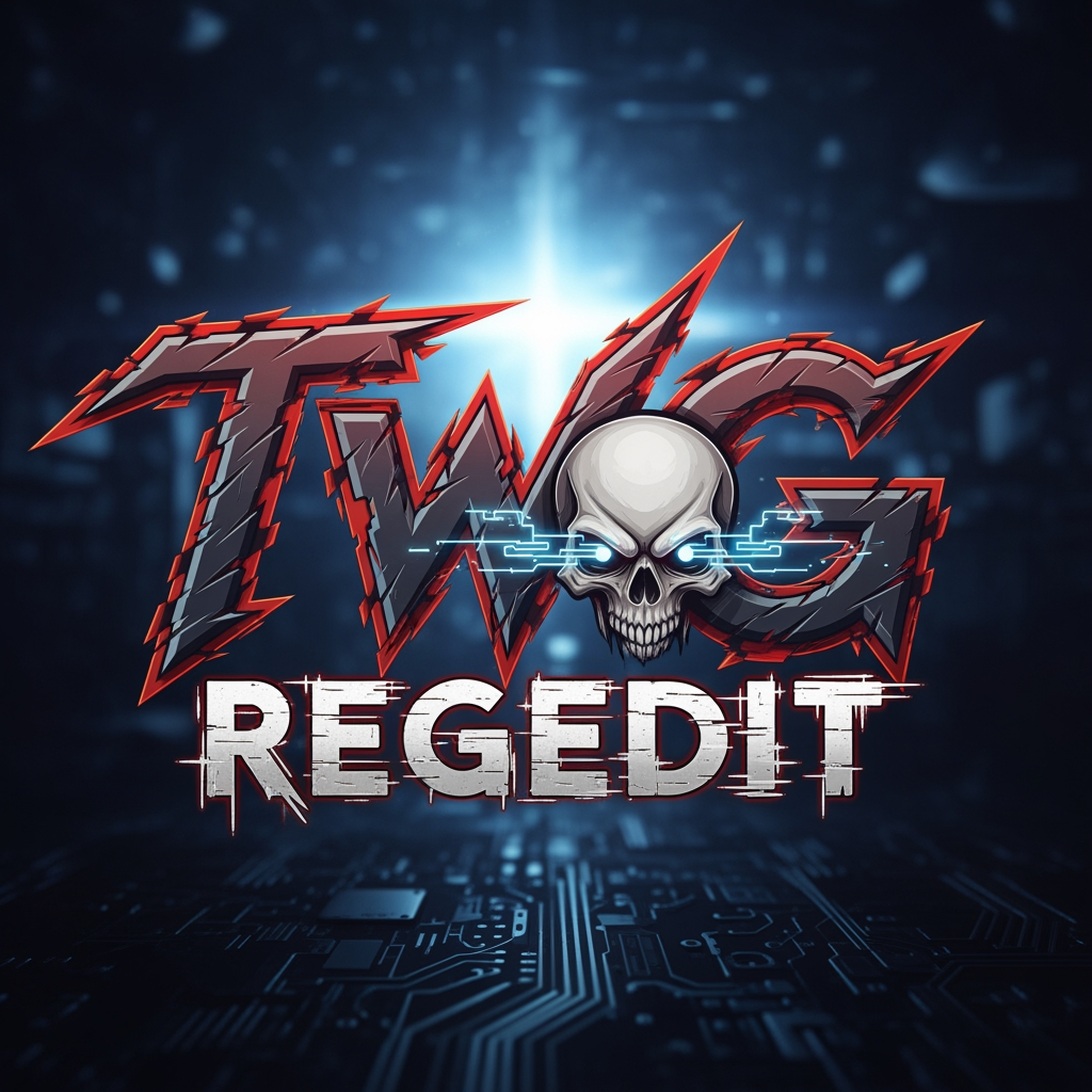 AI Design for CREATE A DANGROUS LOGO NAME TWG REGEDIT
