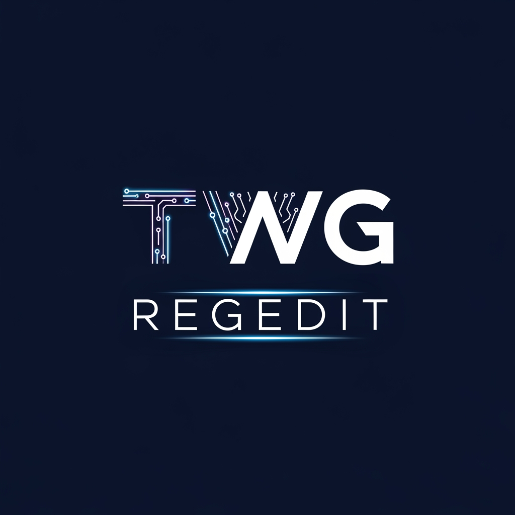 AI Design for CREATE A KILLER LOGO NAME TWG REGEDIT