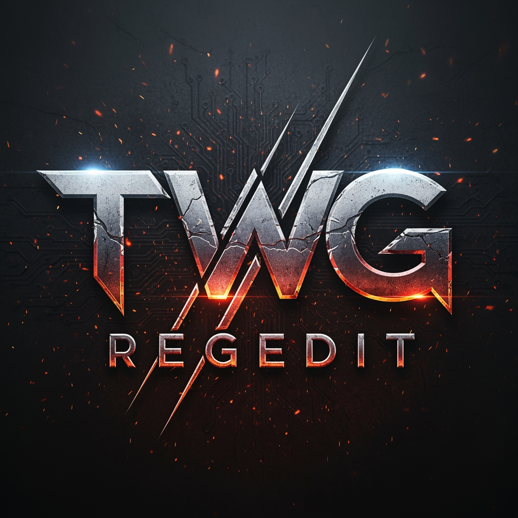 AI Design for CREATE A DANGROUS LOGO NAME TWG REGEDIT