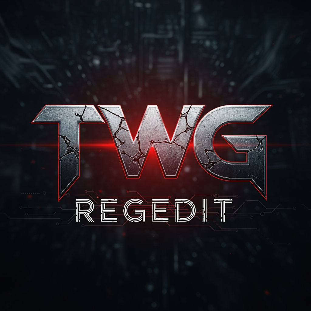 AI Design for CREATE A DANGROUS LOGO NAME TWG REGEDIT