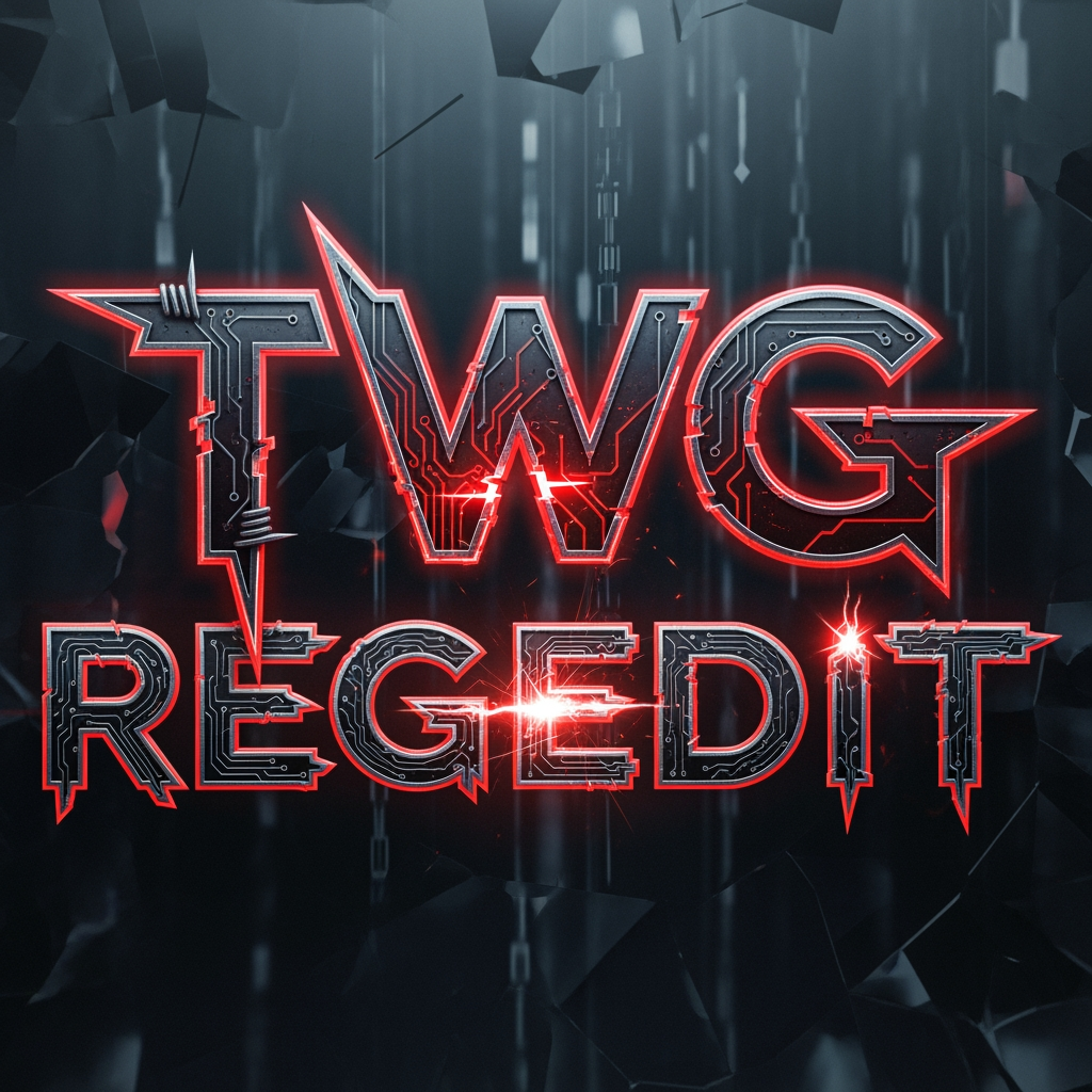 AI Design for CREATE A DANGROUS LOGO NAME TWG REGEDIT