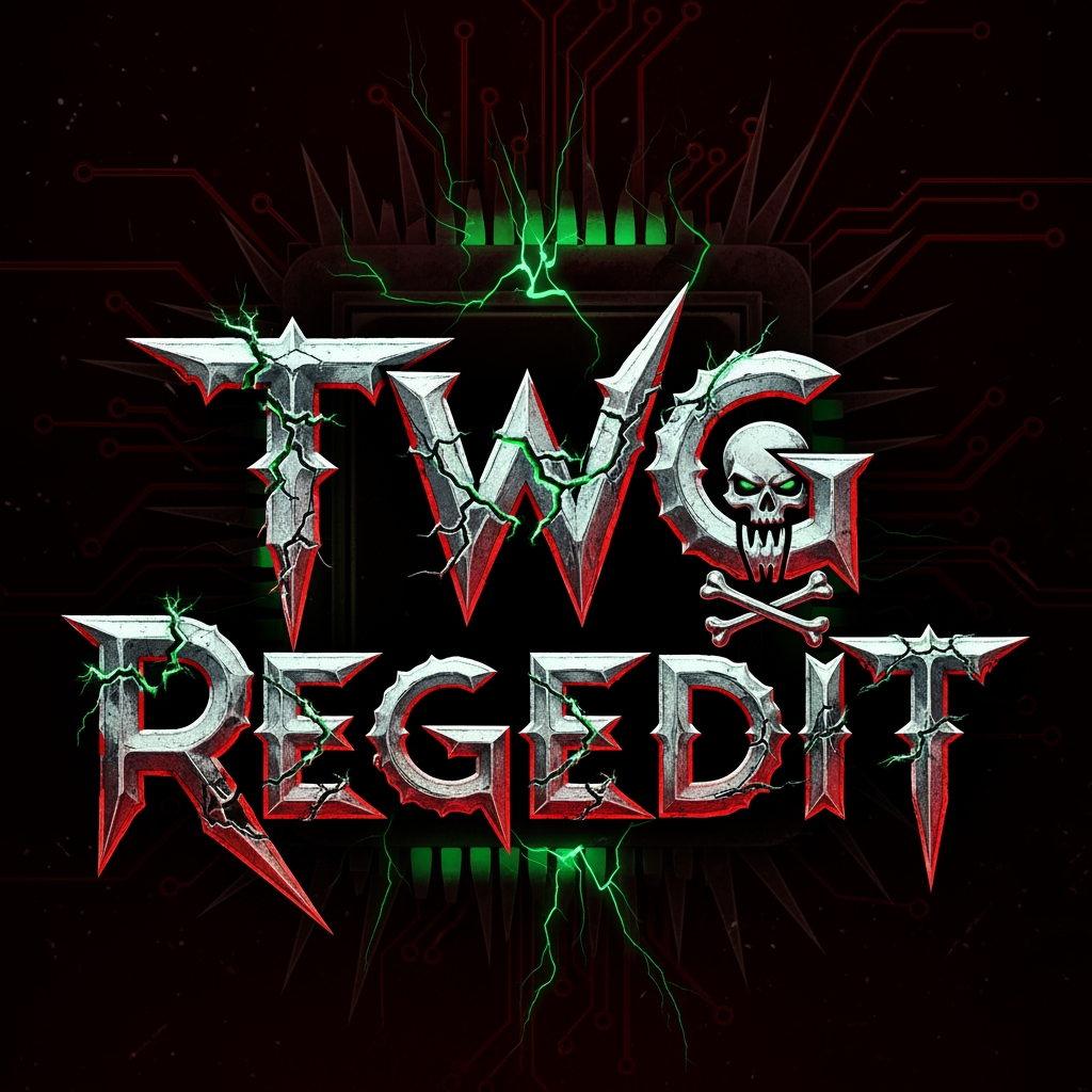 AI Design for CREATE A DANGROUS LOGO NAME TWG REGEDIT