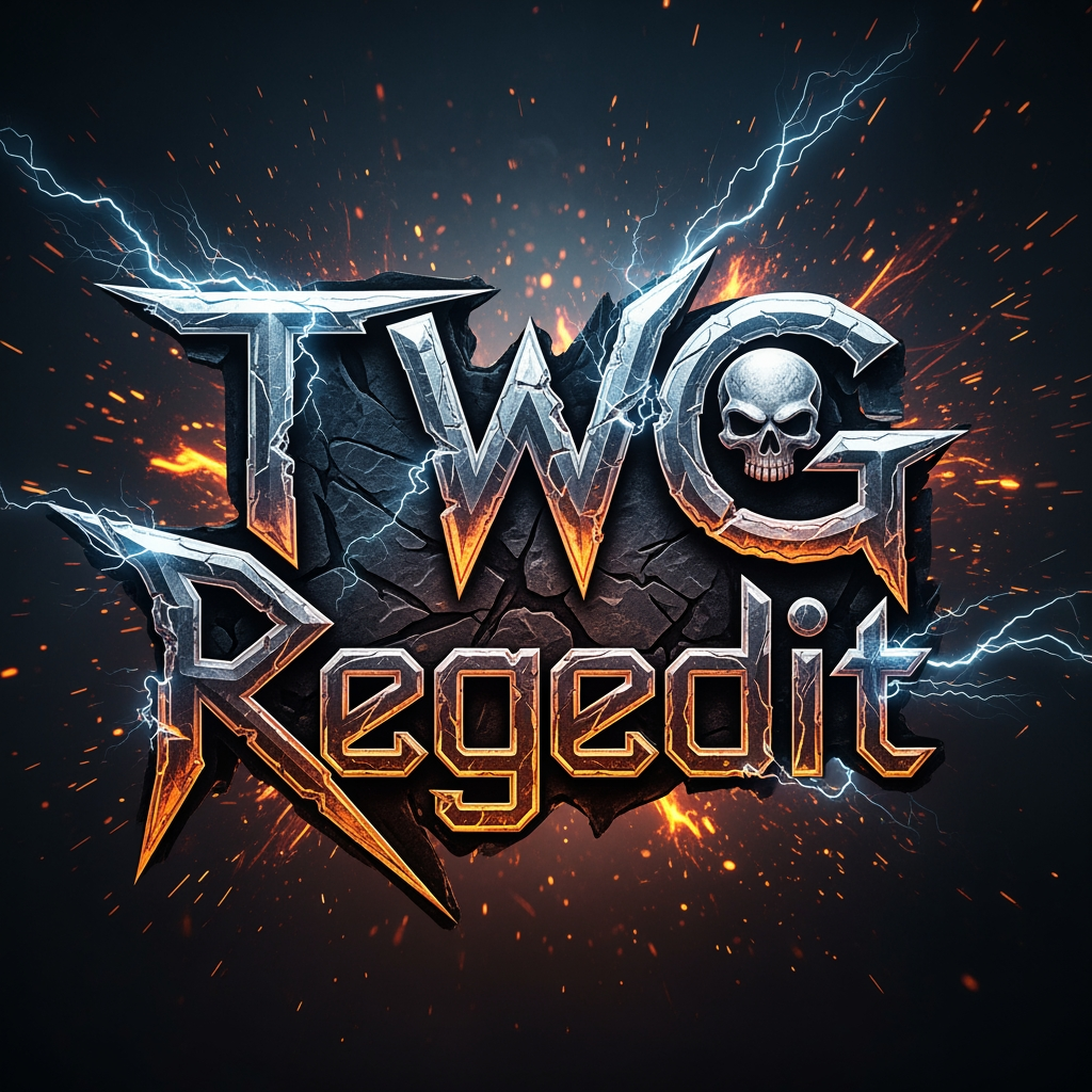 AI Design for CREATE A DANGROUS LOGO NAME TWG REGEDIT