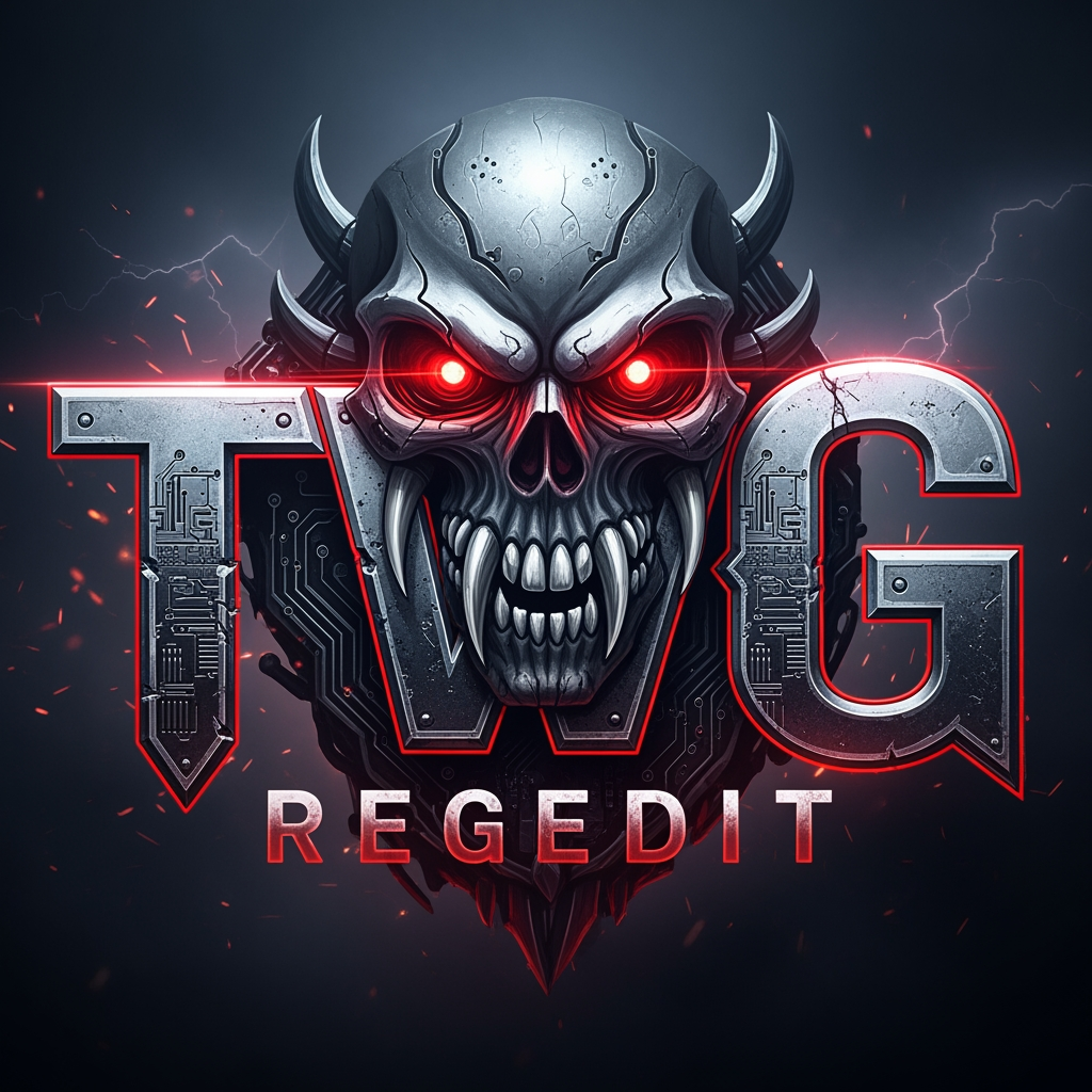 AI Design for CREATE A DANGROUS LOGO NAME TWG REGEDIT