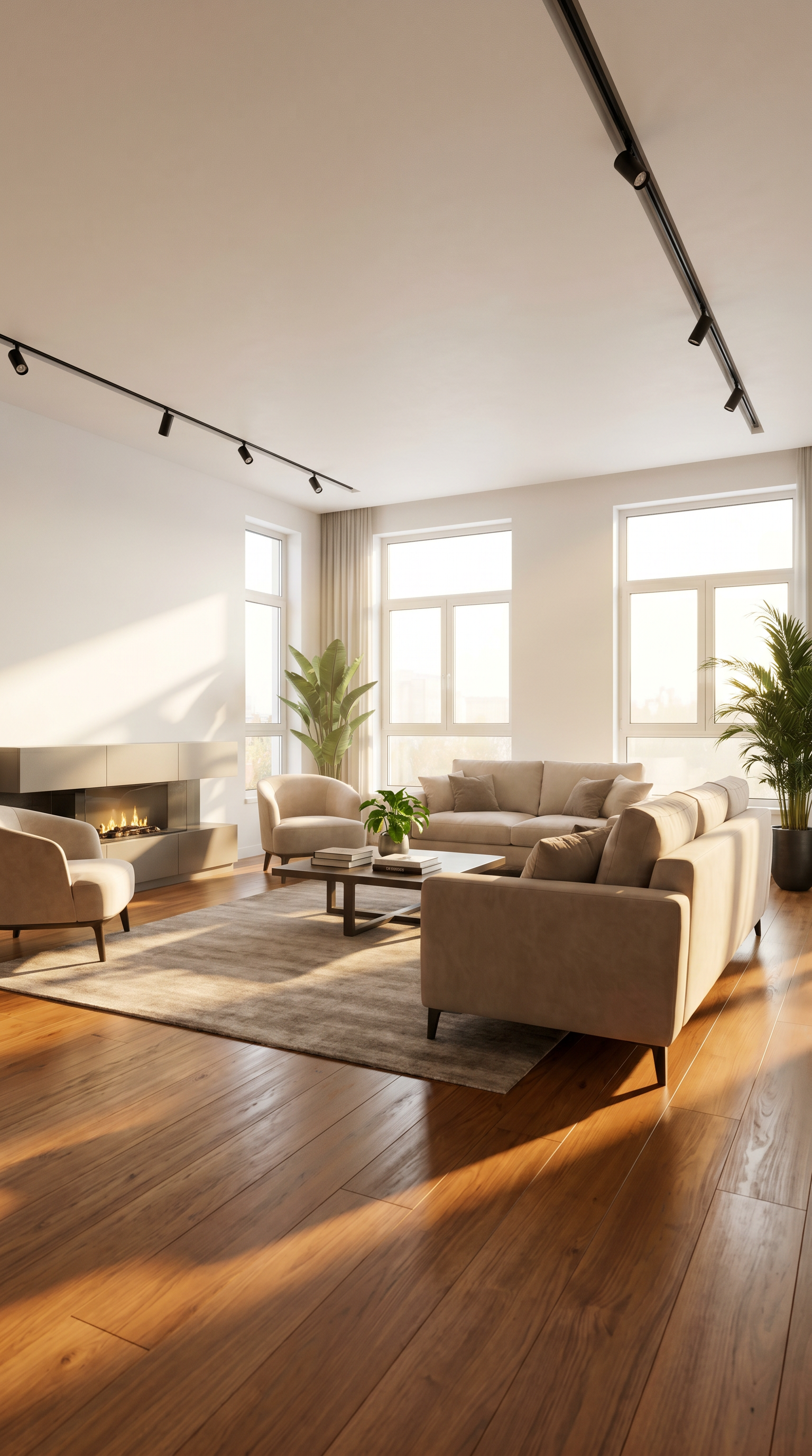 AI Design for smooth morphing transition, hyperlapse renovation, architectural visualization, realistic construction process, volumetric sunlight, cinematic camera movement, ultra photorealistic, HDR, 4K, highly detailed textures, luxury interior design, before and after transformation. An abandoned living room with collapsed wooden floors, cracked walls, peeling paint, broken ceiling panels, dust particles floating in sunlight, cobwebs in every corner. The camera slowly dollies forward. Construction workers appear in a fast-paced time-lapse sequence, removing debris, repairing floors, replacing windows, installing drywall, painting walls bright white, laying polished hardwood flooring, adding modern furniture and elegant décor. Natural sunlight gradually becomes brighter and warmer. End with a luxurious modern living room, cozy atmosphere, ultra-realistic details, cinematic lighting, smooth transitions, 4K, HDR, photorealistic, professional real-estate showcase. I need single camera view