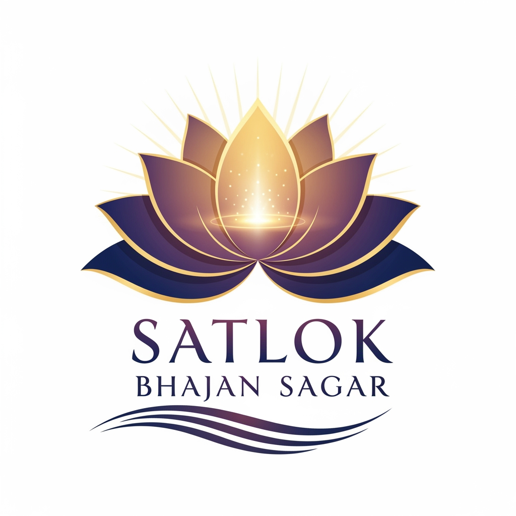 AI Design for make a premium logo of a channel named satlok bhajan sagar
