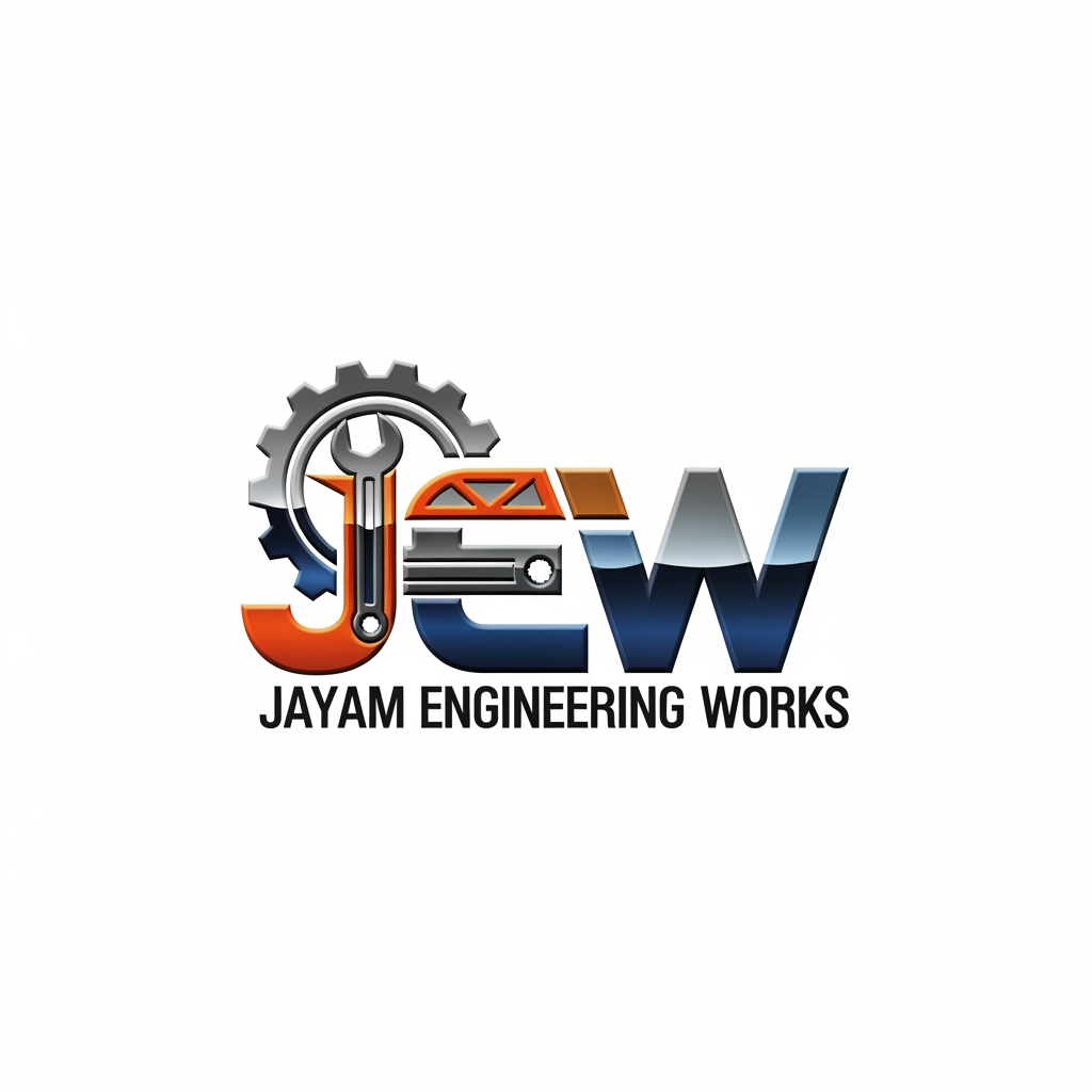 AI Design for Jayam Engineering Works MAKE LOGO IN USE "JEW" ALL IN LOFO