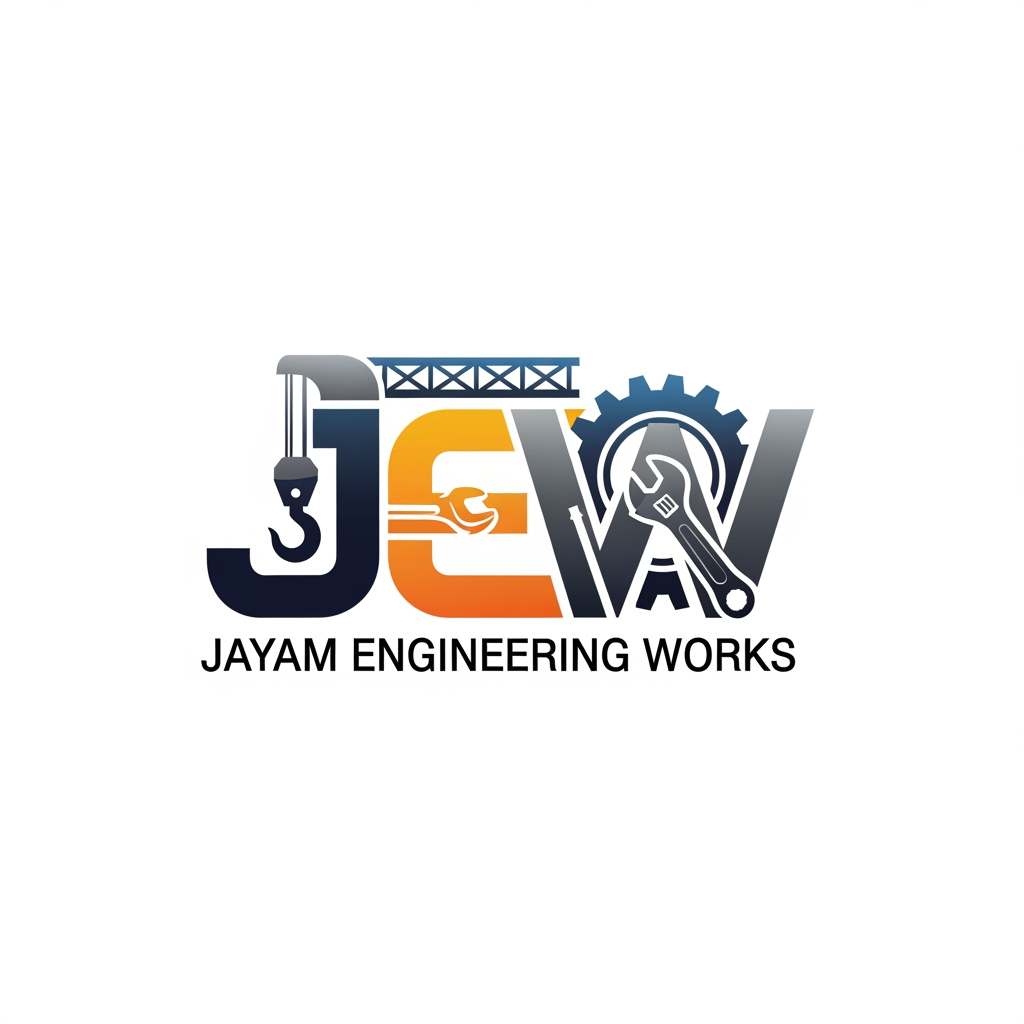 AI Design for Jayam Engineering Works MAKE LOGO IN USE "JEW" ALL IN LOFO
