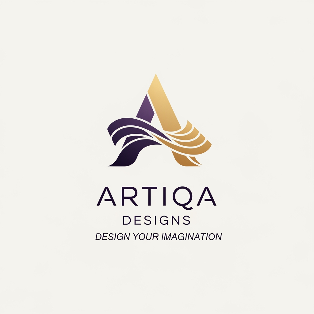 AI Design for logo for Artiqa Designs (Design Your Imagination)