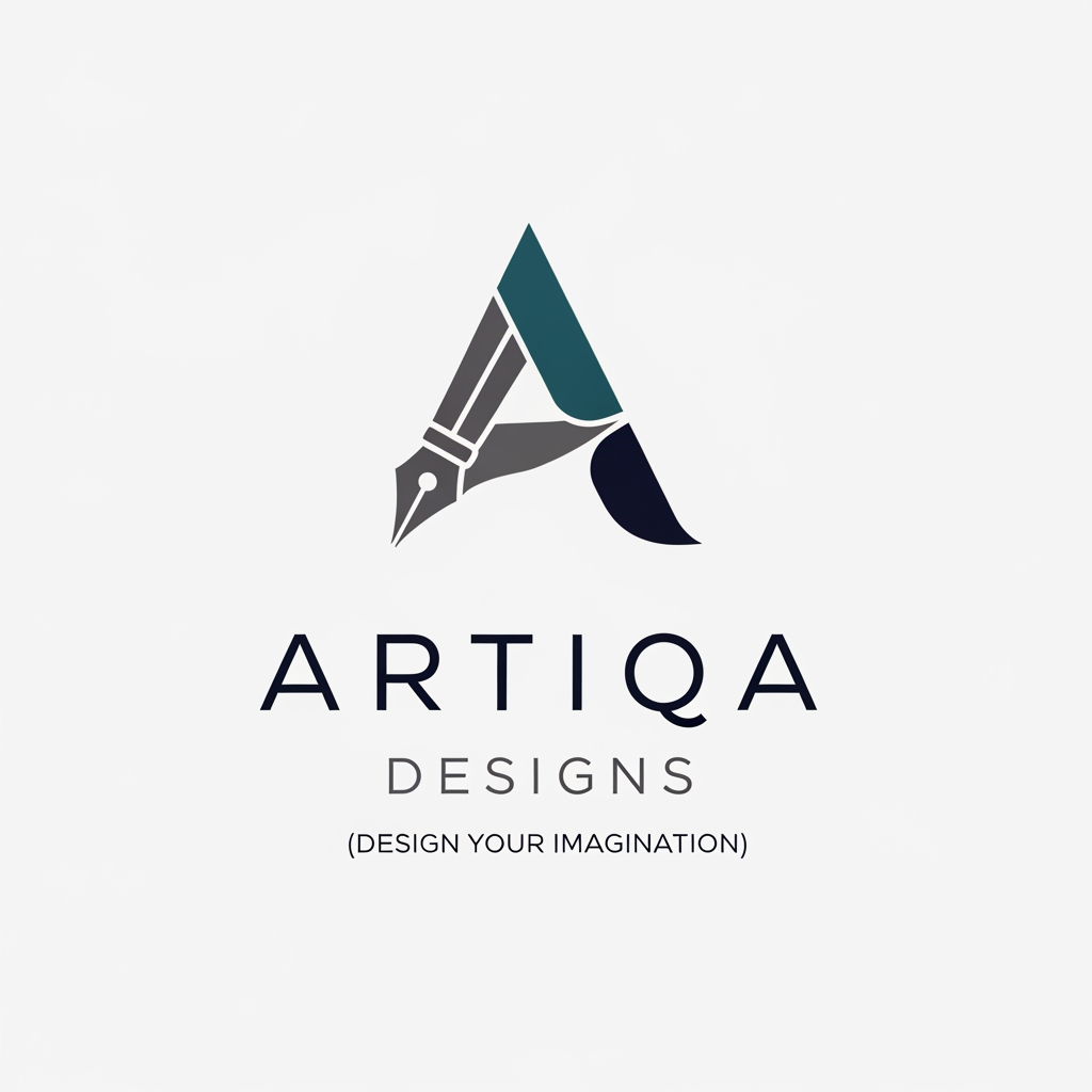 AI Design for logo for Artiqa Designs (Design Your Imagination)