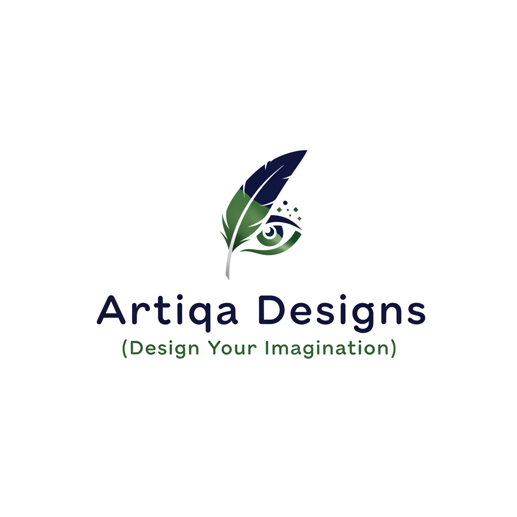 AI Design for logo for Artiqa Designs (Design Your Imagination)
