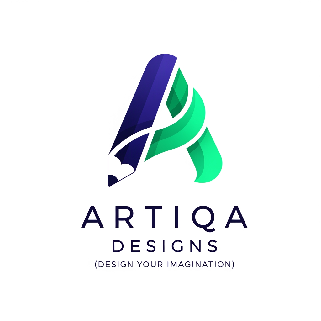 AI Design for logo for Artiqa Designs (Design Your Imagination)