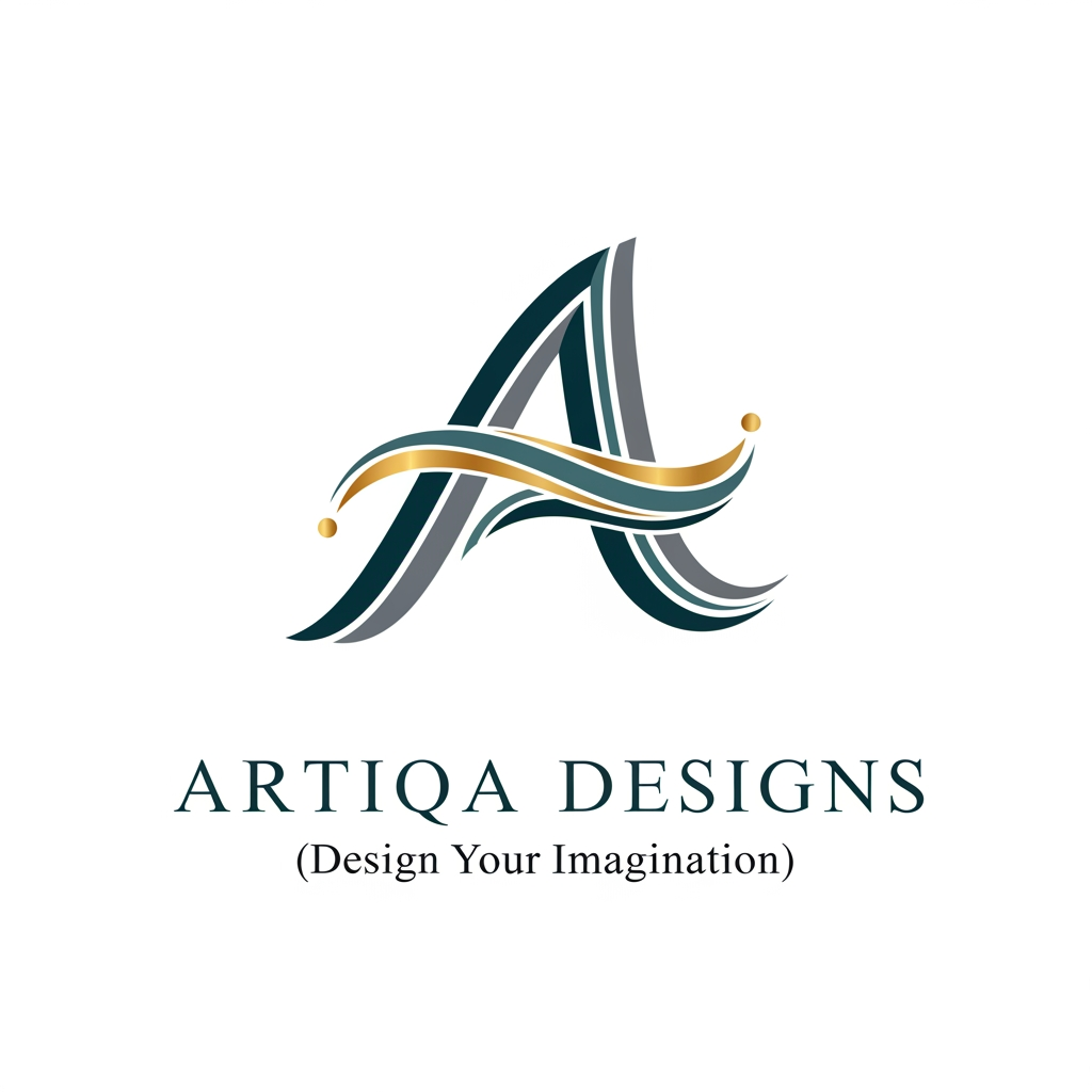 AI Design for logo for Artiqa Designs (Design Your Imagination)