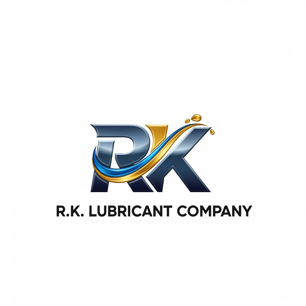 AI Design for design a logo of R.K lubricant company for experience letter.