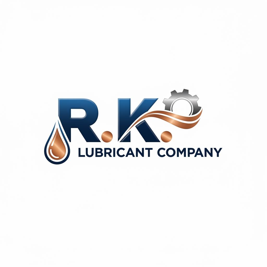 AI Design for design a logo of R.K lubricant company for experience letter.