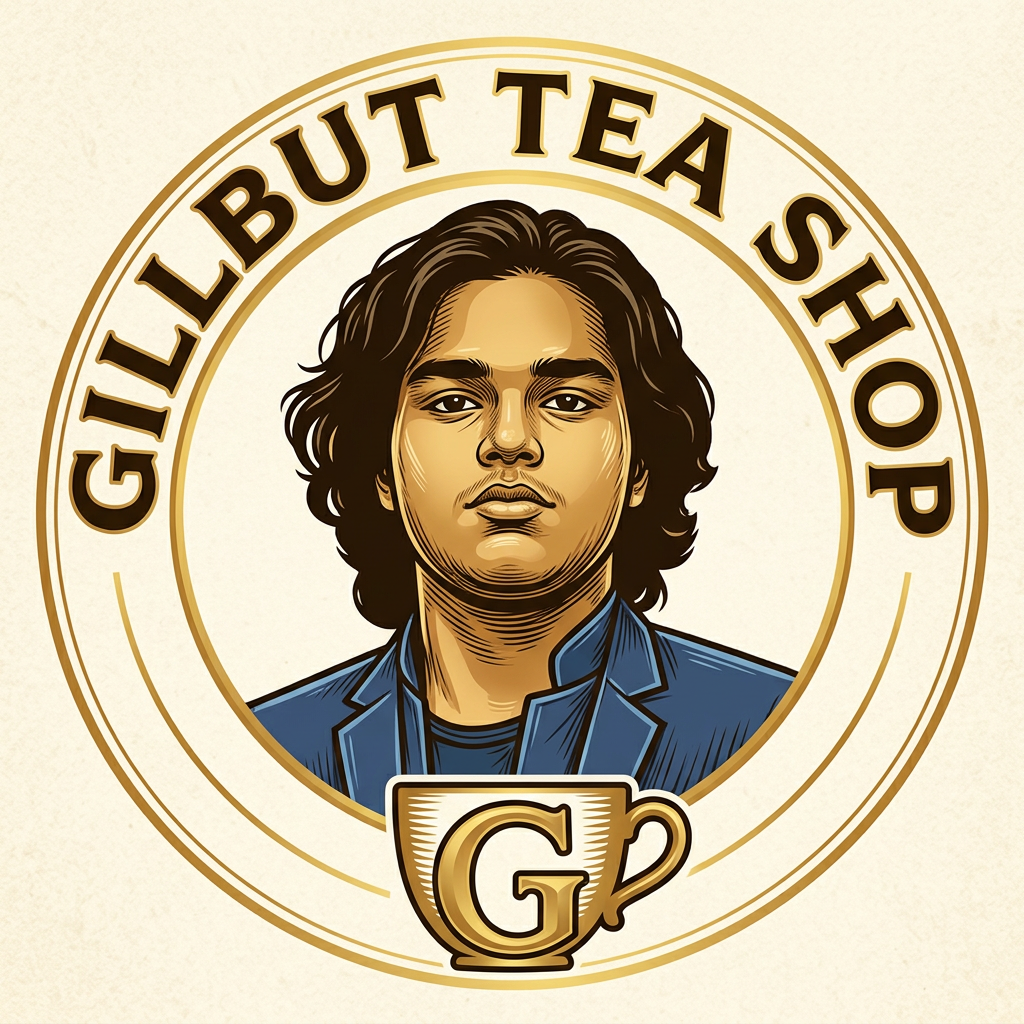 AI Design for CREATE LIKE CIRCLE LOGO AND WITH U WORDS GILLBUT TEA SHOP