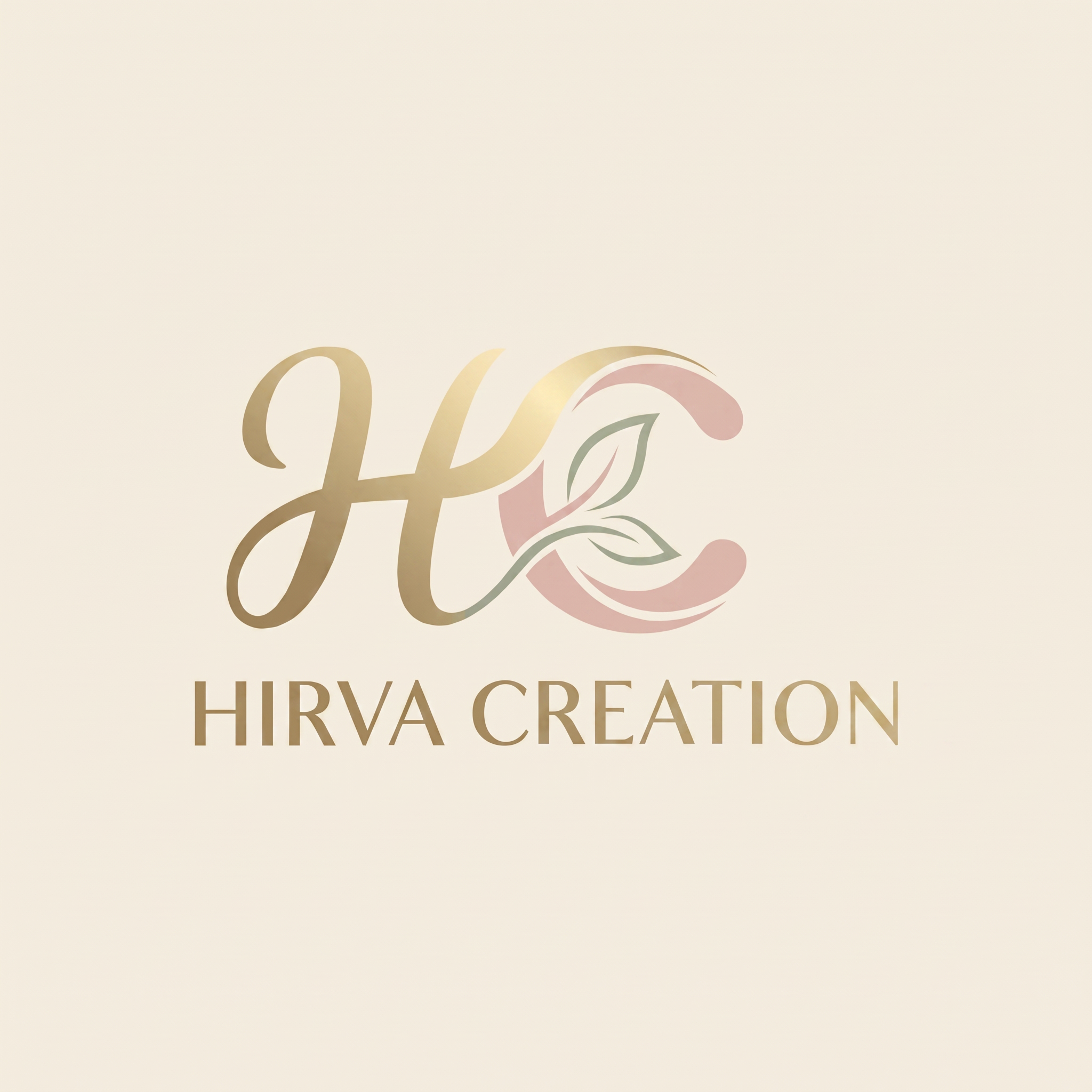 AI Design for The word "creation" has shadows currentlly need to remove shadow keep it as "Hirva" word has color stricly no shadow in "creation" ?