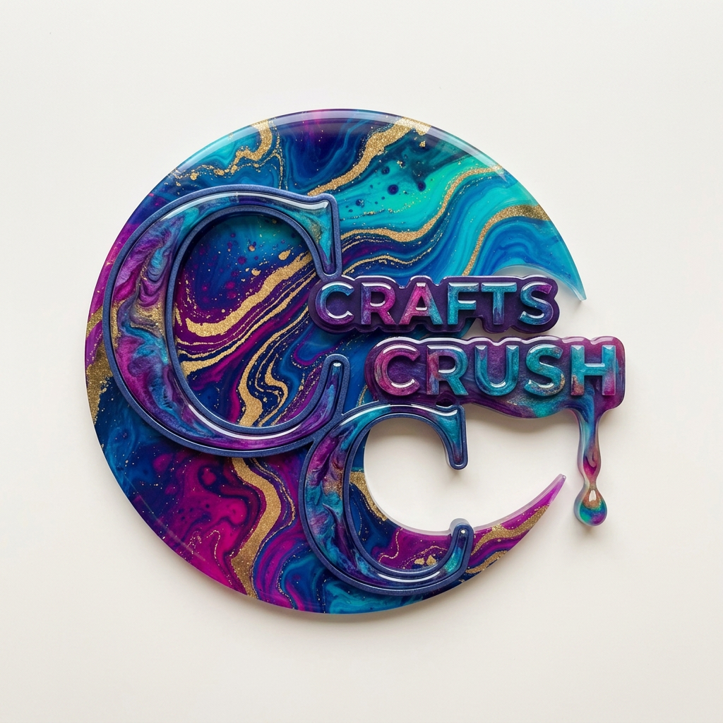 AI Design for create backgound plain and names as colorful resin