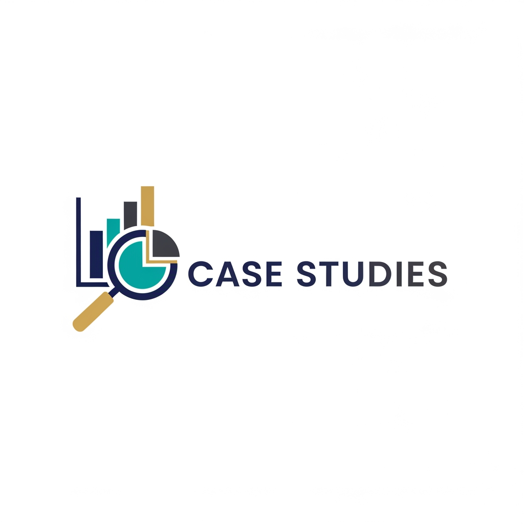 AI Design for i m doing CASE STUDIES ON DIFFERENT COMPANIES ON INSTA I WANT A LOGO FOR MY PROFILE
