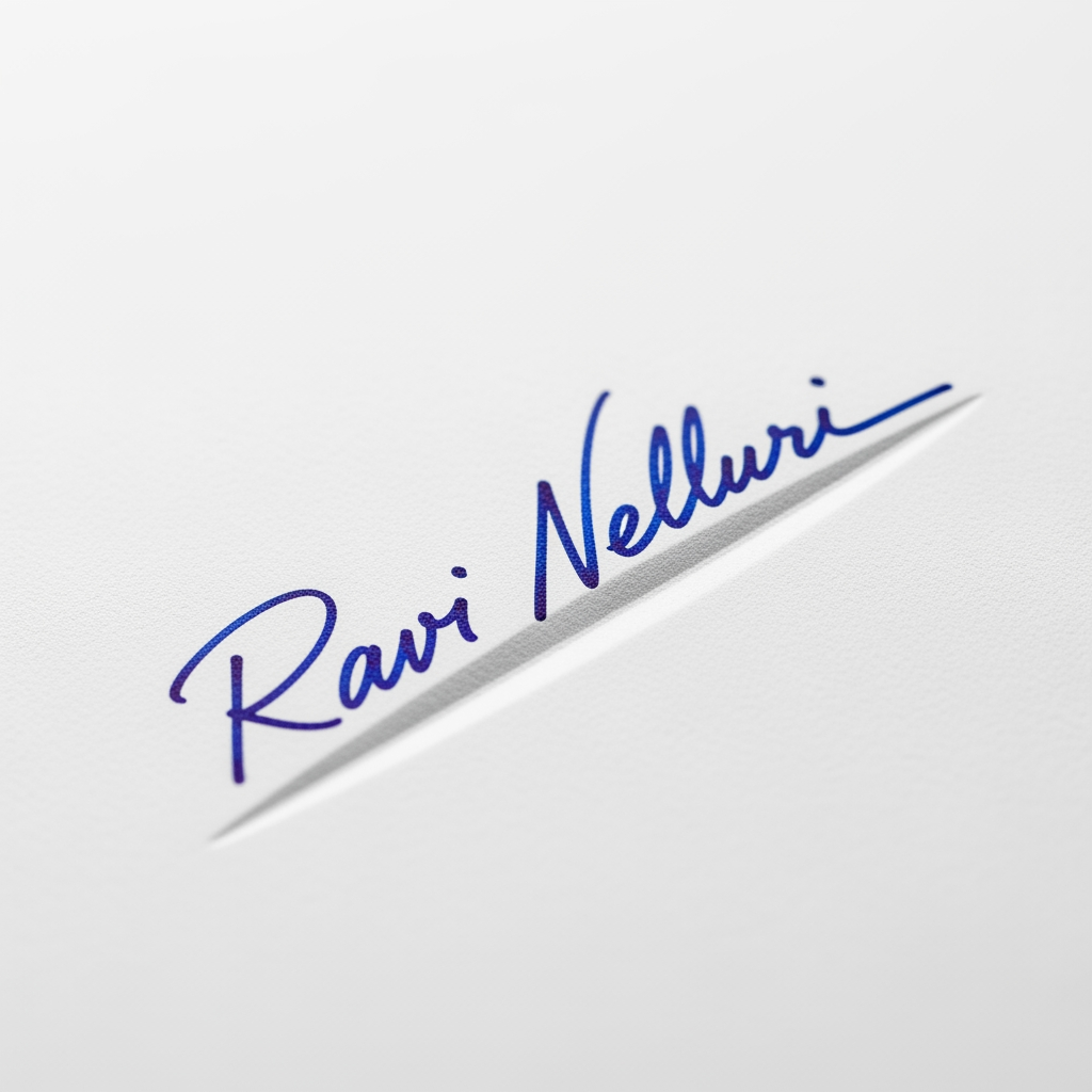 AI Design for RAVI NELLURI SIGNATURE