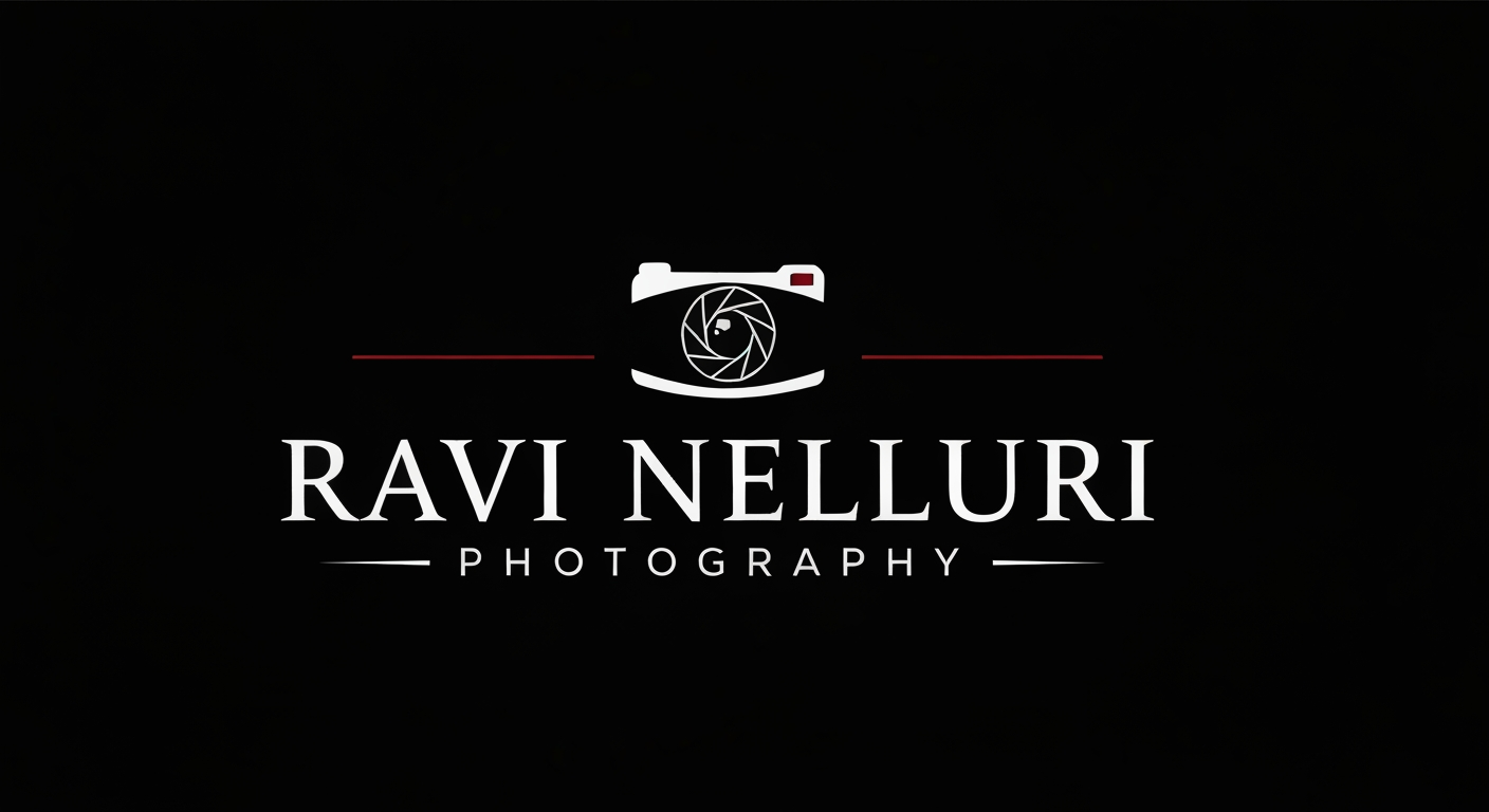 AI Design for Design an ultra-exclusive luxury brand identity logo for "RAVI NELLURI PHOTOGRAPHY" — a premium photography house with a $50,000+ brand value.
Create a signature visual language, not a normal photography logo. The logo should feel like a combination of a luxury fashion house, cinematic studio and fine art gallery.
Build a unique iconic symbol inspired by the eye of a visionary photographer, light, lens, and storytelling — transformed into an abstract luxury mark. Avoid obvious camera icons.
Typography must be custom-made: elegant, powerful, timeless, with a handcrafted luxury feel. The words RAVI NELLURI should be the hero, and PHOTOGRAPHY should be minimal and premium.
Black obsidian background, matte white typography, subtle metallic red accent, cinematic contrast, high-end editorial branding.
Style reference: luxury fashion branding, Hollywood creative studio, award-winning international photographer identity, minimal but unforgettable.
Perfect geometry, balanced negative space, premium vector logo, suitable for watermark, studio sign, website, and global photography brand.
Make it look like a logo that belongs to a world-famous photographer, not a beginner designer.
Negative:
generic camera, shutter icon, cheap fonts, stock logo, over-designed, cartoon, 3D mockup, ordinary photography logo