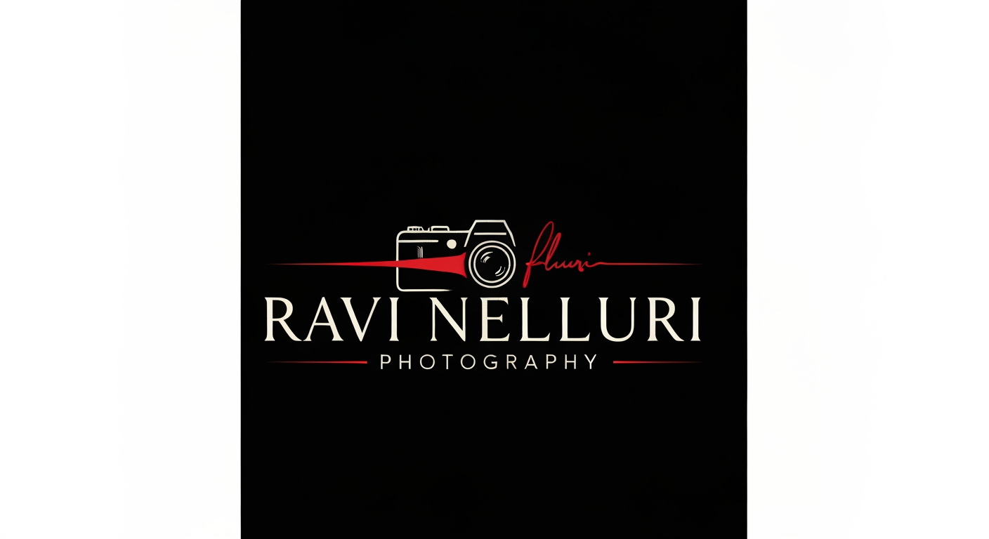 AI Design for Create an ultra rare, iconic luxury logo for "RAVI NELLURI PHOTOGRAPHY" inspired by a $50,000 international creative brand.
Create a symbol that feels like a visual signature of a legendary photographer — a fusion of light beam, human vision, lens reflection and timeless storytelling into one abstract masterpiece.
Do NOT use a normal camera icon. Invent a completely new luxury emblem that can become recognizable worldwide.
Typography: custom luxury lettering, exclusive handcrafted font, elegant sharp details, premium editorial fashion style. Make "RAVI NELLURI" look like a famous artist name.
Design language: Ferrari-level branding, luxury watch identity, Hollywood photography studio, minimal but powerful.
Black matte background, ivory white lettering, one premium red accent line like a signature mark.
The final logo should feel expensive, rare, timeless, confident and unforgettable. Clean vector, perfect spacing, professional brand system.
Negative prompt:
ordinary photography logo, camera outline, lens icon, generic monogram, cheap font, template logo, over decoration