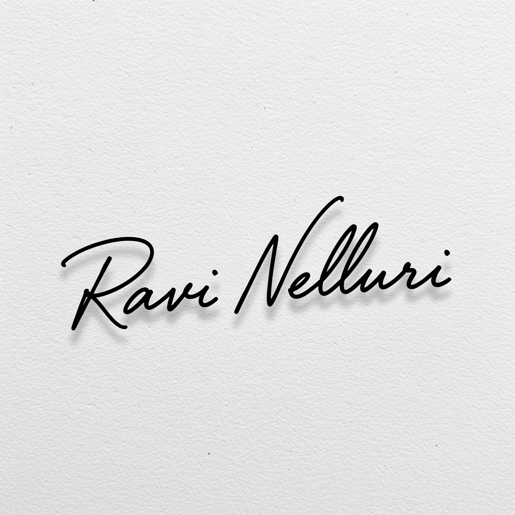 AI Design for RAVI NELLURI SIGNATURE