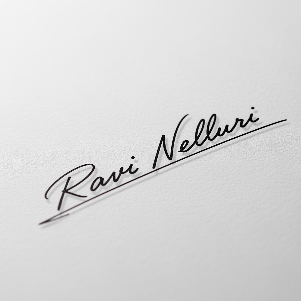 AI Design for RAVI NELLURI SIGNATURE