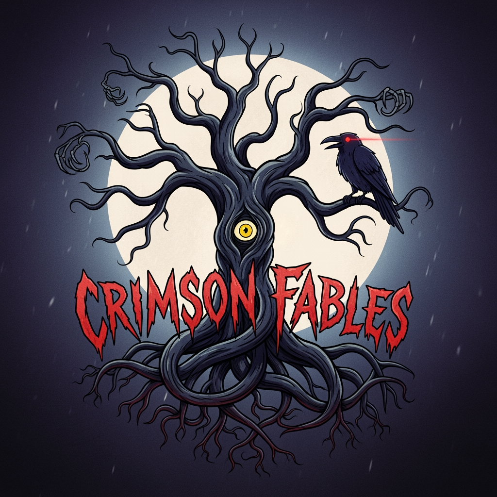 AI Design for make a 2d aamination horror story logo for youtube