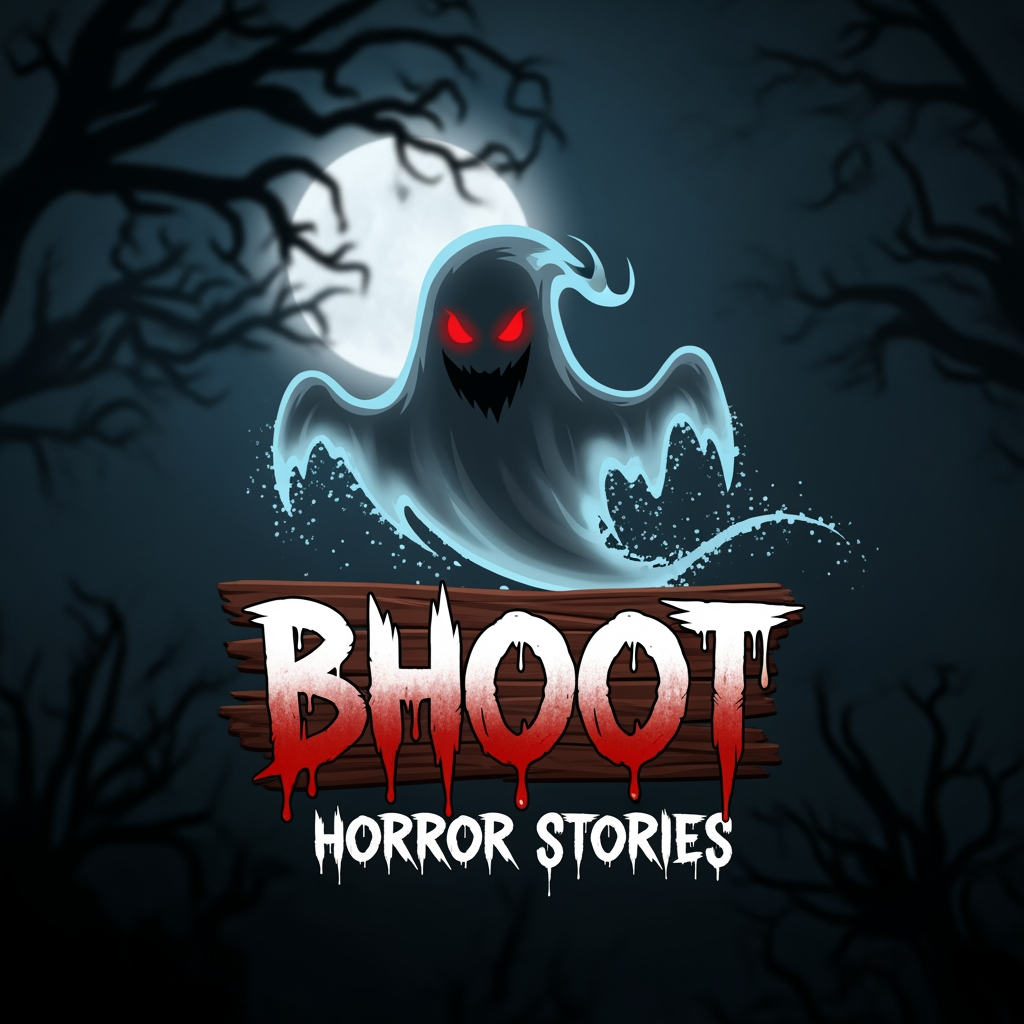 AI Design for make a 2d aamination with a  bhoot  horror story logo for youtube